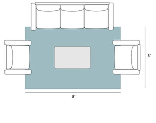 Jaipur Rugs Living Room Half Legs Furniture Rugs