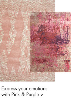 Pink and purple color handmade rugs - m